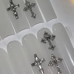 Milky White Trending Press on Nails Nail Art longlasting pressonnails