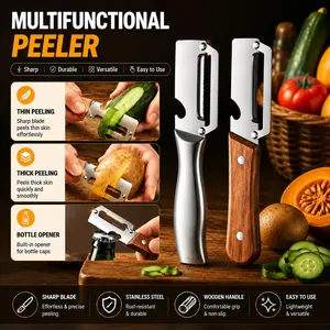 Household stainless steel peeler/peeler, kitchen sugarcane and lettuce slicer, commercial thickened slicer.