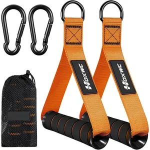 Handles Gym Equipment, Heavy Duty Resistance Band Handles, Replacement Exercise Handles for  Machine, Pulley System, Strength Trainer, Pull Down Workout,  Gym  Attachments