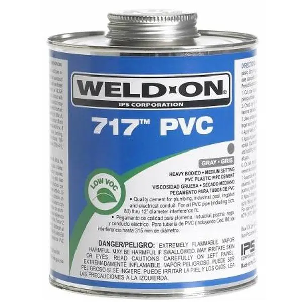 Ips Corporation 10145 1 Quart Gray 717 PVC Cement