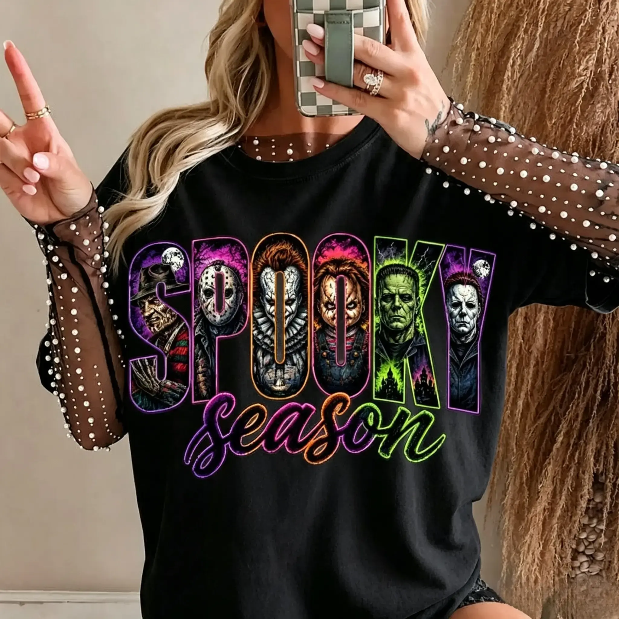 Halloween Shirt, Retro Scary Movie Graphic Tee, Vintage Horror Character T-Shirt, Spooky Season Fall Apparel innocence advocacy shirt