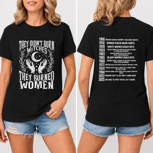 They Didn’t Burn Witches | They Burned Women | Women Rights Dates | Witch Shirt | Women Shirt | Woman Shirt |logoAnalyze listing