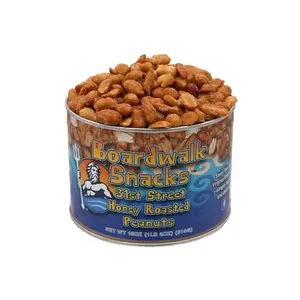 18oz. 31st Street Honey Roasted Peanuts by Boardwalk Snacks, Gourmet Snack, Non-GMO