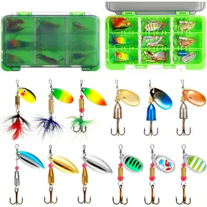 Fishing Lure Spinner baits for Freshwater and Saltwater,2026 New Bass Trout Fishing Lures Also for Crappie Salmon Walleye Pike
