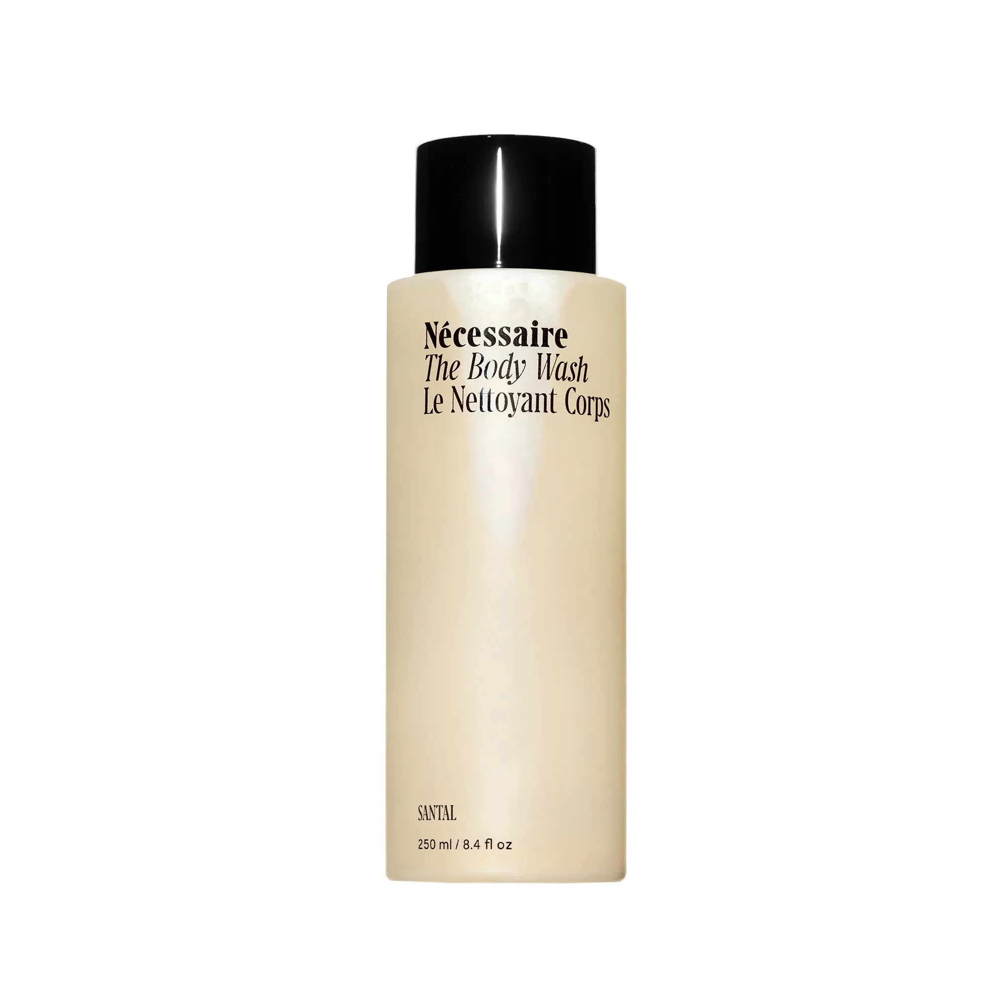 Nécessaire The Body Wash Santal — Multi-Mineral Shower Gel Cleanser for Women + Men — Non-Comedogenic Body Wash with Niacinamide. 250 ml/8.4 fl oz
