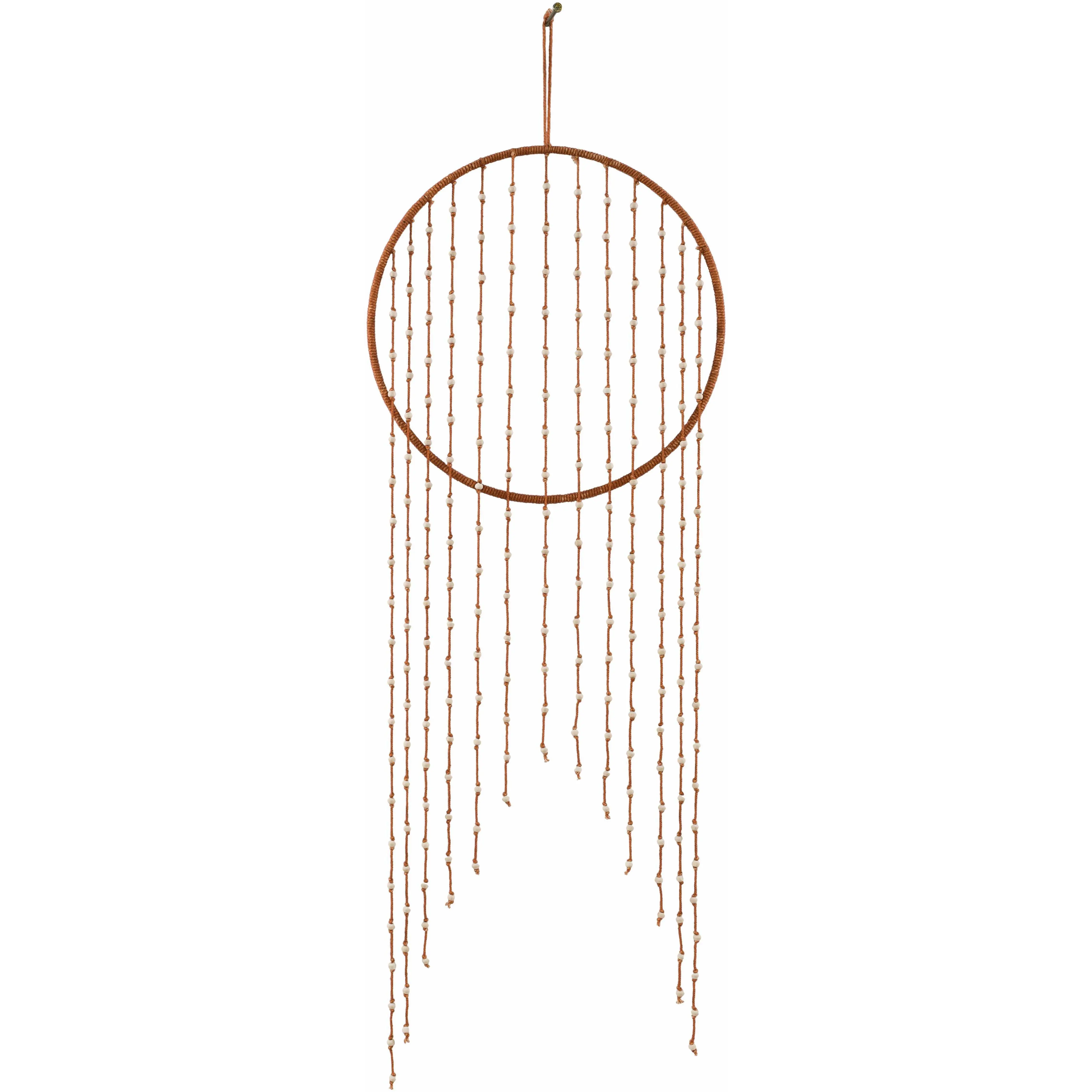 Catayauan Rust Beaded Wall Hanging Decor