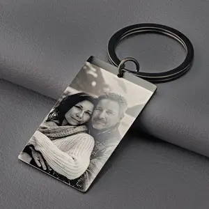 Personalized Picture Keychain - Customizable Engraved Photo Keychain with Your Own Image, Lightweight Design for Everyday Use