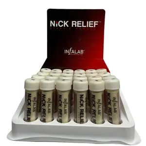 Infalab Nick Relief Styptic Powder 24 Count Pack Quick Nicks Relief Convenient On-the-Go Use