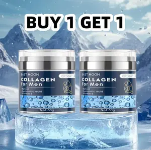 【BUY 1 GET 1】 Collagen Men's Anti-Aging Wrinkle Cream, Men's Face Moisturizer Cream 50g, Skin Firming and Tightening Lotion, Firming Hyaluronic Acid Moisturize Men's Retinol Moisturizing Cream Daily Gentle Nourishing Repair Sensitive Moisture Hydrating