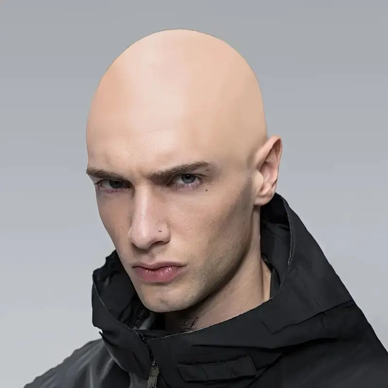 Realistic Natural Bald Cap for Men & Women, Latex Simulation Hat for Birthday Parties, Costume Party, Pranks, Cosplay, Stage Performances, Perfect Gift Idea