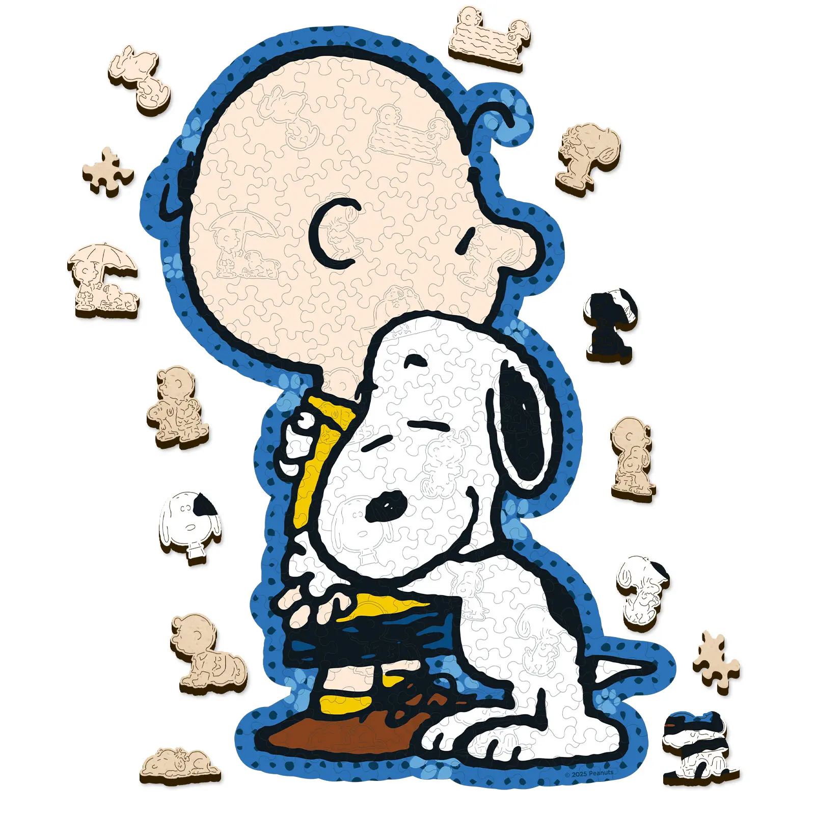 Peanuts Snoopy Puzzle – Better Together – Wooden Puzzles for Adults, 200 Pieces Irregular Shaped Jigsaw Puzzles, Precision Laser Cut, 5MM Thick, Officially Licensed Merchandise, 9" x 12.8" snoopy  stuff