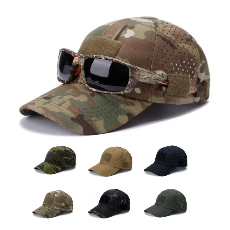 Yeomoo Breathable Tactical Camo Baseball Cap - Lightweight  Outdoor Sun Hat for Hiking, Fishing, Camping, Hunting & Everyday Wear
