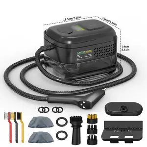 Household portable handheld steam engine with handle to control steam output. Widely applicable, multifunctional and integrated, convenient and fast to use, suitable for various scenarios such as kitchens, cars, dirty floors, bathrooms, etc