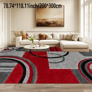 Fashion, modern and simple wind area carpet can be machine-washed. Home decoration sofa coffee table mat bedside mat dining table mat kitchen study home carpet mat Machine Washable Rug.
