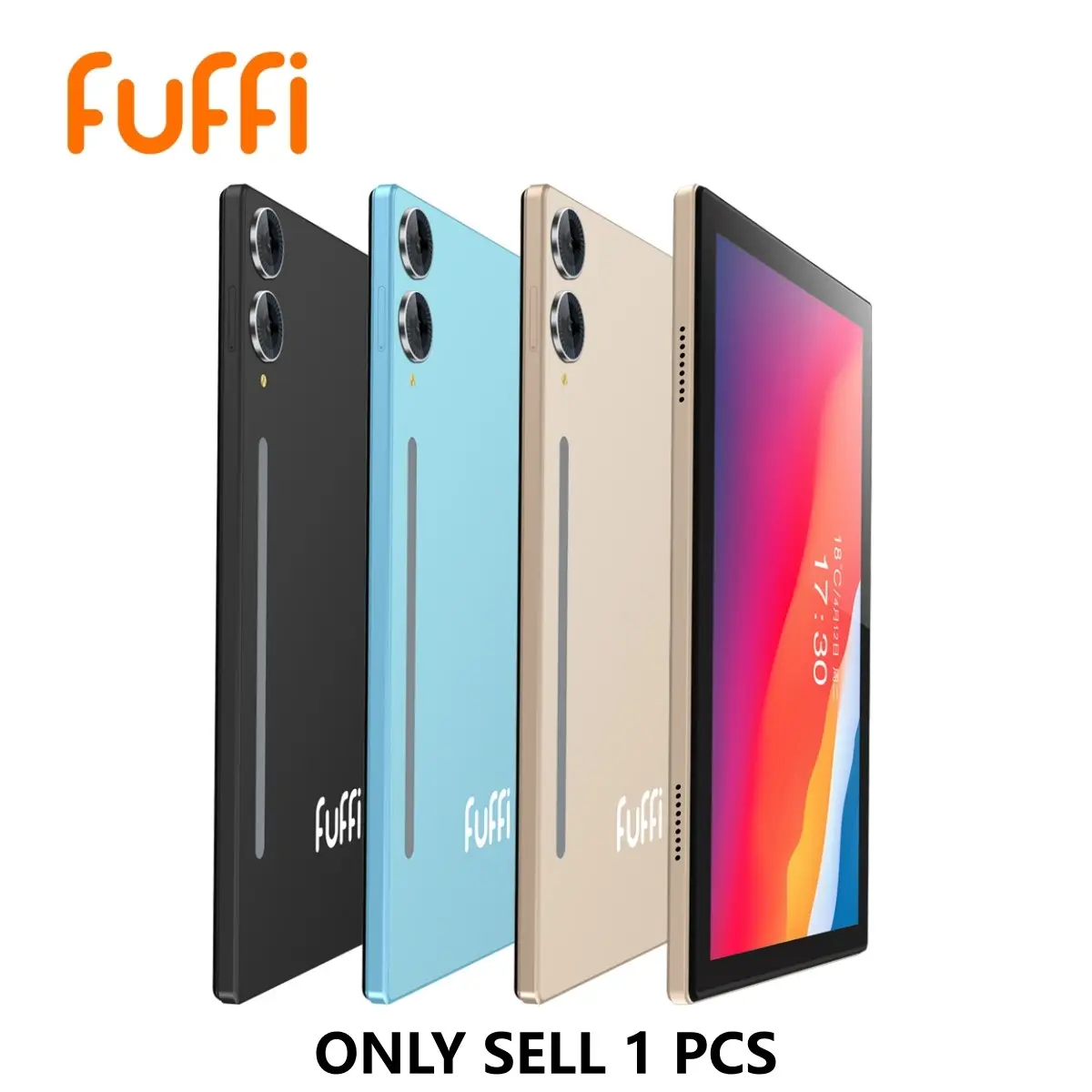 Fuffi Smart Gaming Tablet, 10.1-Inch HD Screen, Octa-Core Processor, 3gb+32GB RAM, 4000mah Battery, 5mp Camera, Shockproof Case, 4G network dual SIM dual standby, Android Os, Touchscreen Android Tablet, Tablets for Gaming, Android Electronic Tablet