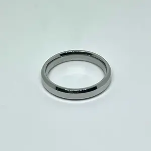 Stainless Steel Classic Polished Band Ring – Minimal Everyday Waterproof Stackable Jewelry
