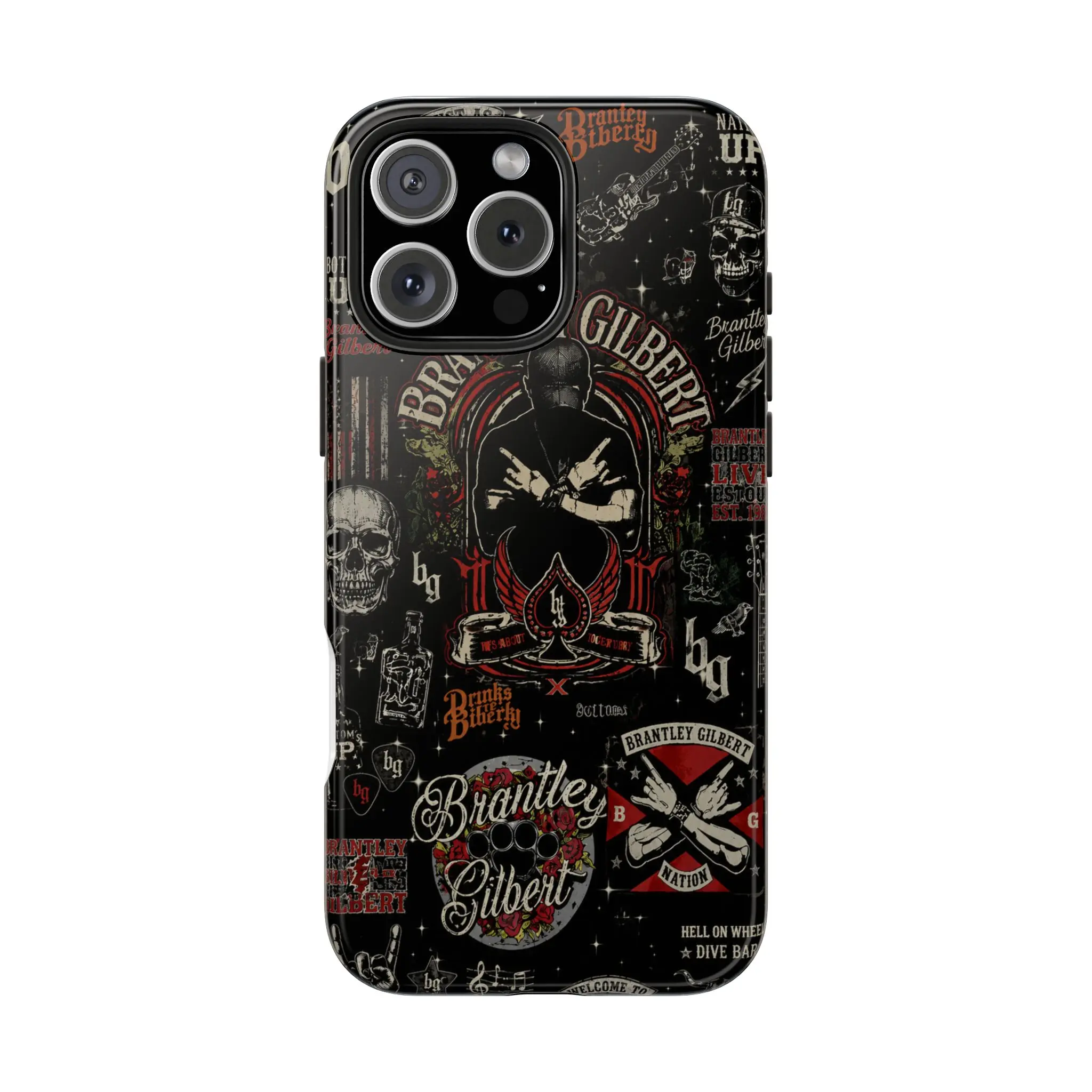 Braantley Gilbert 3D Touch Phone Case, Country Music Inspired iPhone Case, Vintage Western Protective Cover