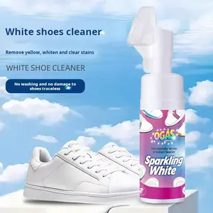 Foam Type Cleaner for Sneakers, Brush Head Design, Ideal for Sports Shoes & Dry Cleaning, Effective Stain Removal Solution, Sneaker Stain Remover