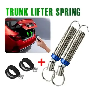 High Carbon Alloy Steel Car Trunk Lifting Spring, Full-Thread Screw Adjustable Automatic Opening Device, Multi-Functional Auxiliary Accessory Universal for Most Vehicle Models