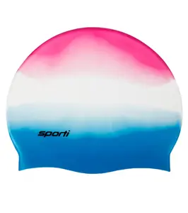 Sporti Multi Color Silicone Swim Cap