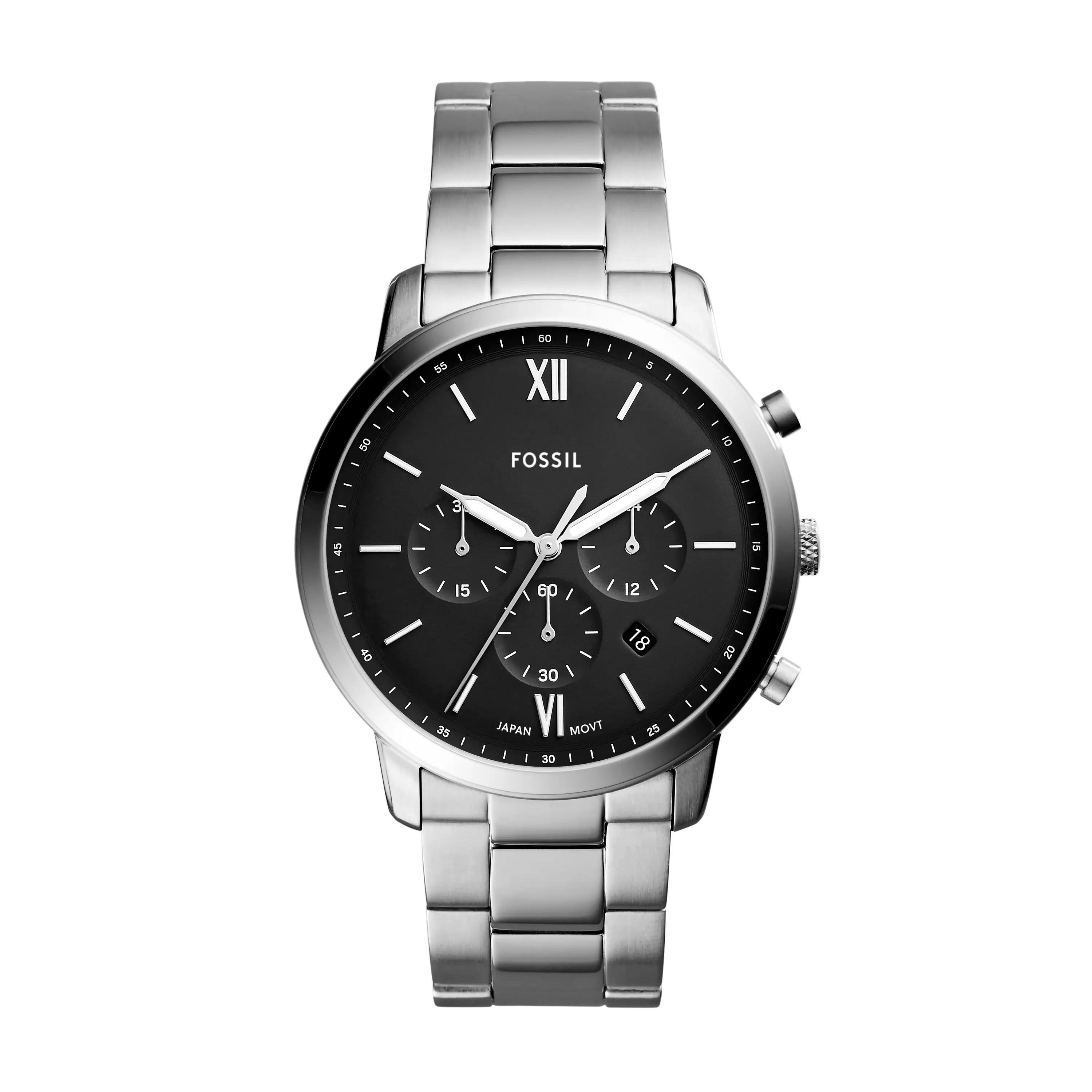 Fossil Men's Neutra 44mm Chronograph, Stainless Steel Watch