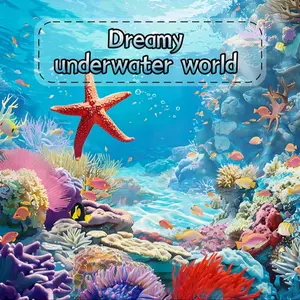 1pc Adult Coloring Book, Dreamy Underwater World Theme, 22 Pages, Premium Paper, Ocean Life & Sea Scenes, Elegant Design, Perfect for Nature Lovers, Holiday Gifts