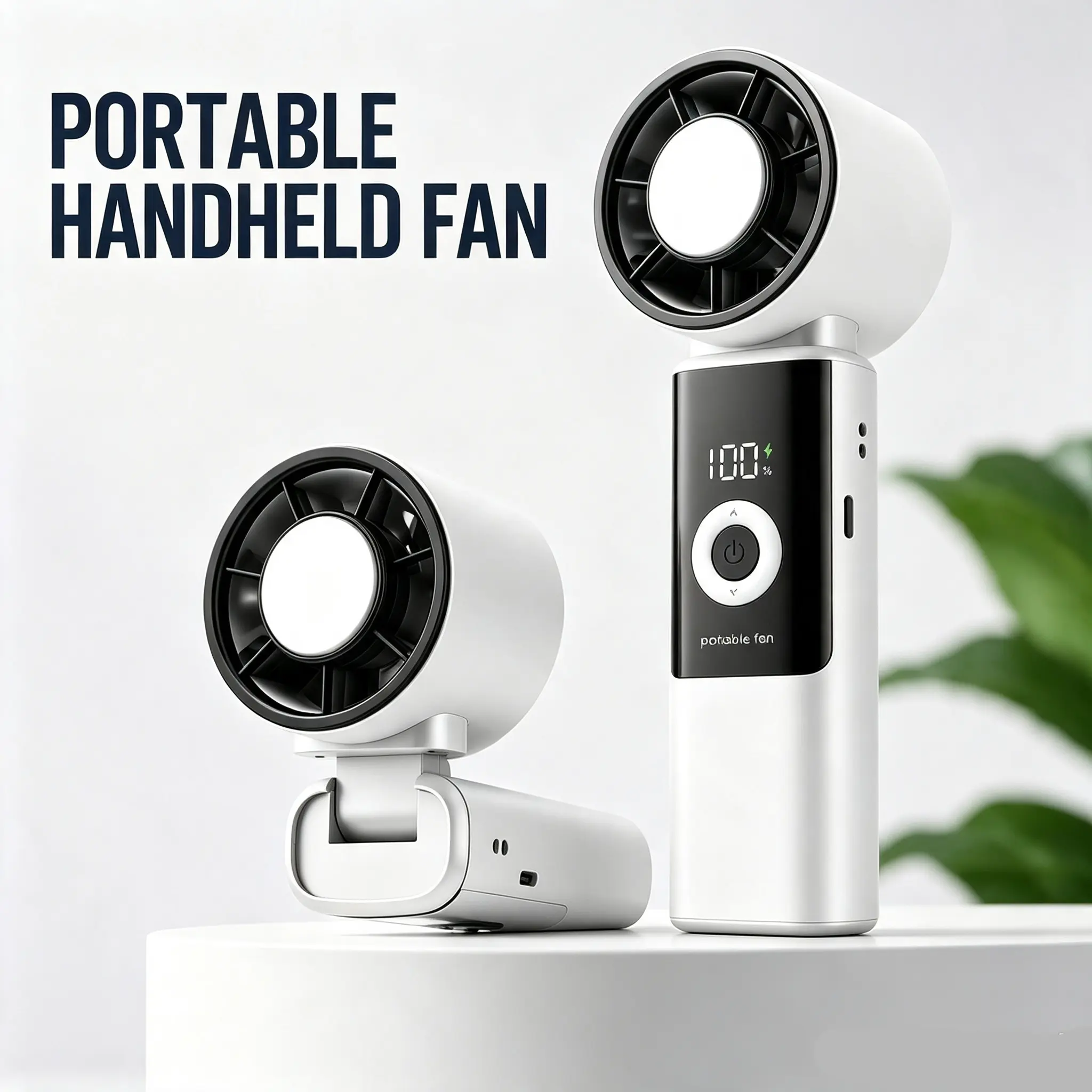 Portable Turbo Fan, 199-Speed Adjustable Rechargeable Handheld Fan with Digital Display, 3600mAh Battery Personal Cooling Fan for Travel, Office, Outdoor & Desk, summer energy saver, essential gift, school, summervibes