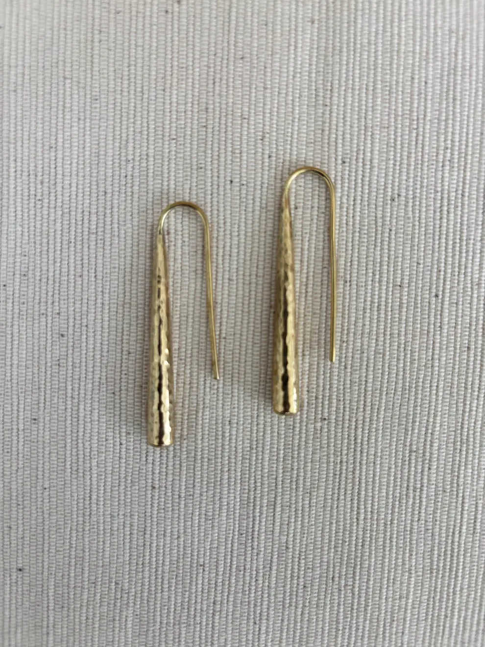 Mwanga Hammered Brass Earrings