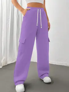 Summer Women's Workwear Sweatpants, Casual Lazy Relaxed Fit, Conceals Fat, Slimming Effect, Comfortable and Stylish, Perfect for Daily Wear