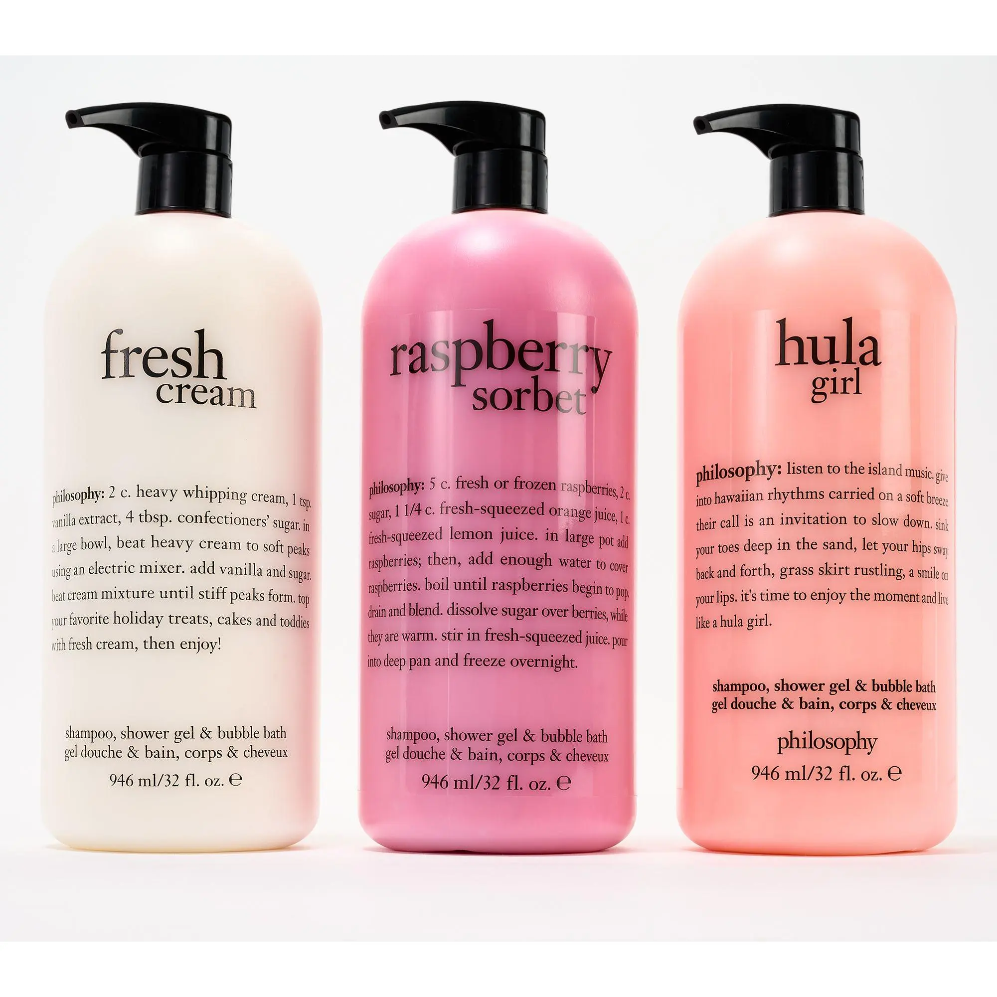 philosophy 32oz trio of treats shower gel