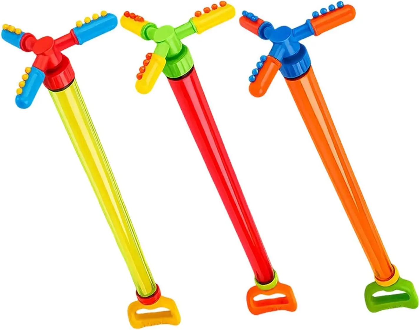Water Squirter for Kids, Upgraded 360 Rotating Large Capacity Summer Firework Pool Toys, Simple Pump Action Rotating Water Spray Squirter for Pool Beach Backyard Garden Party(Random Color)