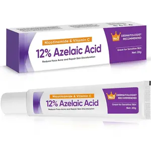 12% Azelaic Acid Facial Serum with Hyaluronic Acid & Niacinamide Reduces Redness Fades Acne Treatment for All Skin Types 20g