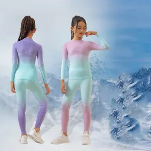 Children Kids Boy Girl Conmproression Skiing Underwear Set Fitness Gym Ski Snowboarding Sport Running Yoga Exercise Suit G285