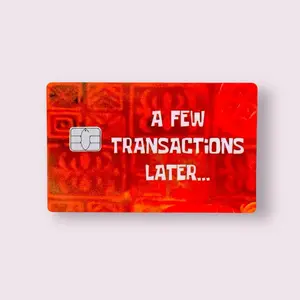 A Few Transactions Later Holographic Credit Card Sticker Debit Skin Decal Cover Waterproof Vinyl Easy To Apply