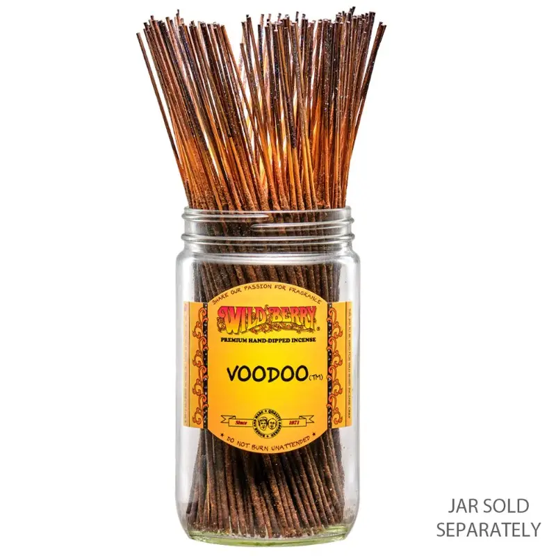 11in Wild Berry Traditional Incense Sticks (50-Pack) - Voodoo Bohemian Home Decor Fragrance for Stress Relief, Relaxation, Meditation, Zen Aroma