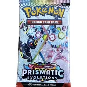 Prismatic Evolution Booster Pack, 10 cards per pack!!!