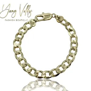 Cuban Anklet 10mm Gold Plated 10.5 Inches for Women