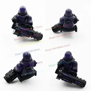 2026 new MOC Building Blocks Assault King Miniature Doll Cartoon Anime Assembly Model Robot Children's Toy Ornament Holiday Gift