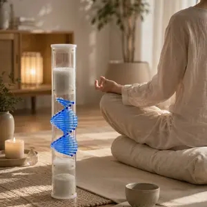 Crystal Rainstick for Meditation & Sound Healing | Chakra Rainmaker | Relaxing Rain Sound Instrument for Yoga, Therapy & Mindfulness  1 minute