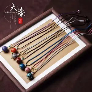 Lacquer Bead 20mm Shell Inlaid