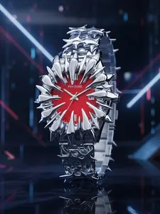 Handmade Quartz Watch, Original European Style Vampire Dragon Scale Spike Design, Unisex Small Batch Wristwatch, Unique Jewelry Accessory, Fashionable Stylish Watch, Modern Watches