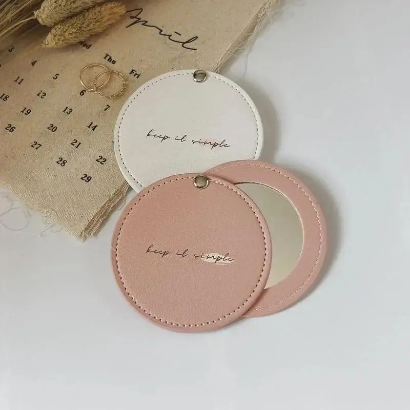 1PCS Custom Ultra-thin Mini Makeup Mirror for Beauty Products - Portable Compact Pocket Hand Mirror, Personalized Festive Party Favor Gift