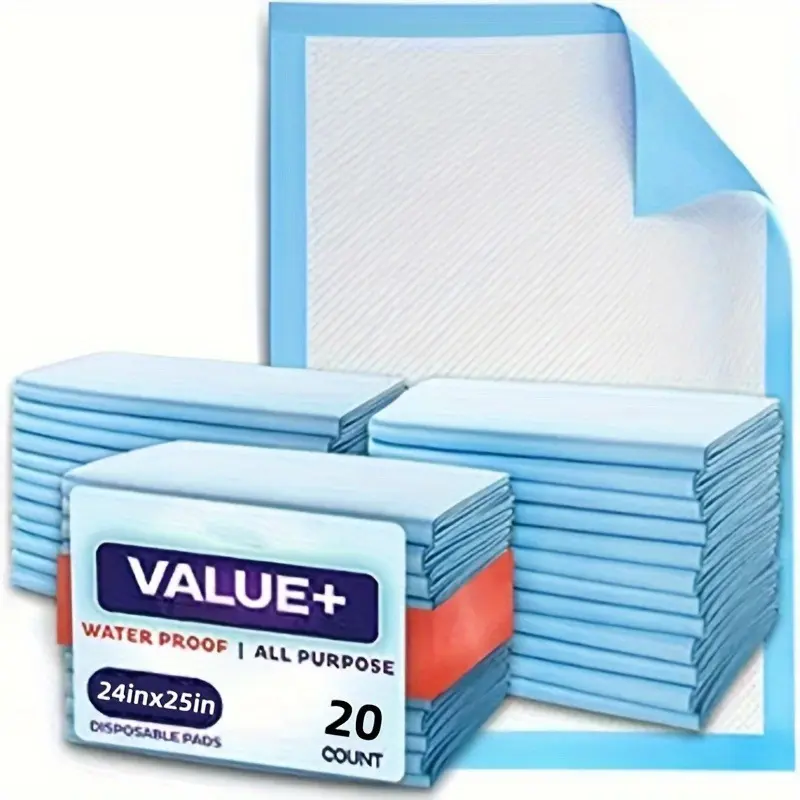 20pcs/set Disposable Nursing Pad, 35"x24" Incontinence Pad, Protective Mattress, Urine Pad For Adults, Incontinent Elderly And Pets, Etc