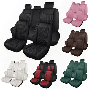 Car Seat Covers for Lexus ES 350/ ES 330/IS 250/IS 300/IS 350/LS 430/LS 460/ NX 200t/250 / NX 300/300h / NX 350/350h / RX 350/ RX 350h, Stylish Breathable Napa Leather Car Seat Cover for Full Set 5-Seats, Waterproof Anti-Slip Comfort Vehicle Seat Cover