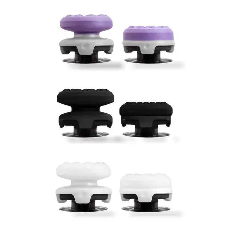 Professional 2-Piece Thumb Grip Joystick Cap Set - 2 Thumbsticks with High/Mid Rise Grips for PS4/PS5, XBOX Controllers, Console Accessory for Steadier Aim in Interactive Gaming