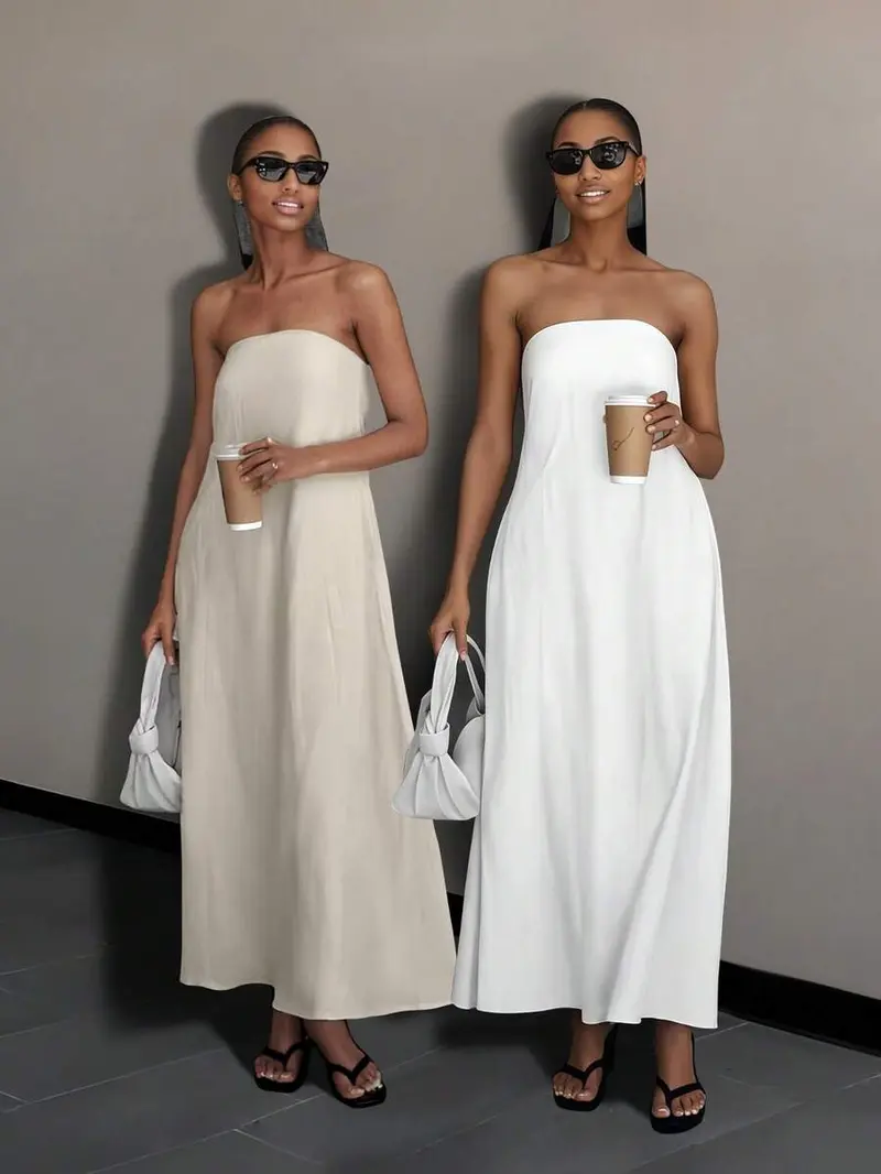 beige dress women near me Women's Just Right Moments Beige Sleeveless Belted Maxi Shirt Dress | Size: L main image 1