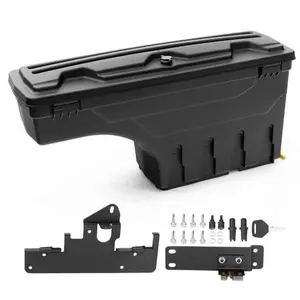 CROSSDESIGN Truck Bed Storage Box Toolbox Passenger Side RH Fit For Toyota Tacoma 2005-2020