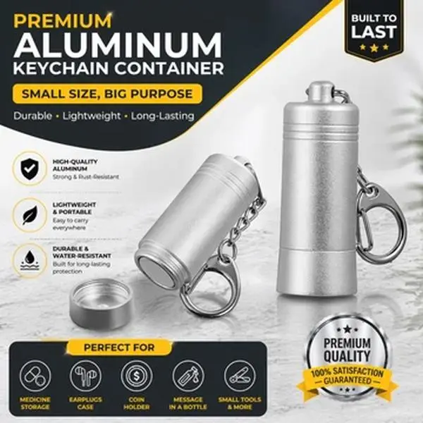 Compact Metal Magnetic Stop Lock Key - Keychain Tool with Clip, Standard-Fit Retail Security Peg Hook Removal Tool, Motorcycle Lock Accessory