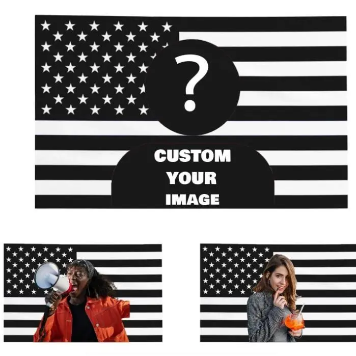 Custom America Flag  Personalized Flags Design Your Image Funny Tapestry Poster For Decorate University Dormitories Decoration Decorative