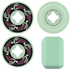 Slime Balls Skateboard Wheels 54mm Screaming Hand Speed Balls 99A Glow